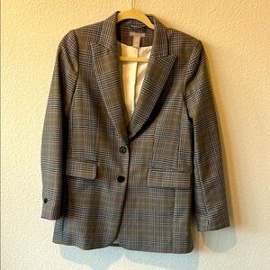 H and M blazer plaid‎